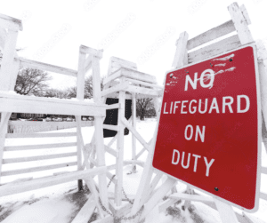 Lifeguarding in winter weather